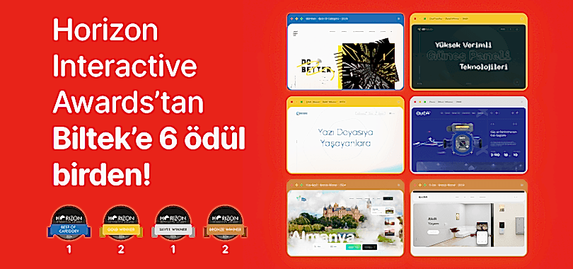 23. Horizon Interactive Awards'tan 6 ödülle döndük!
