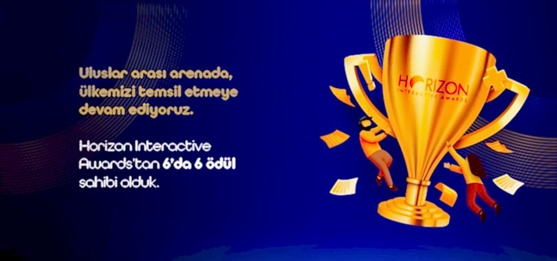 20. Horizon Interactive Awards'tan 6 ödülle döndük!